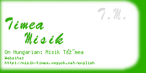 timea misik business card